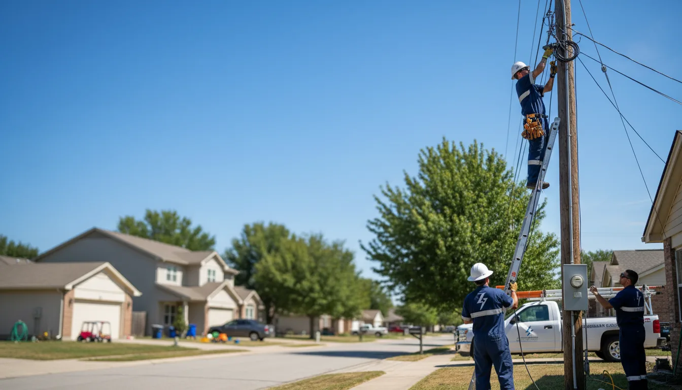 Residential electrician providing installation services in Ashley, OH